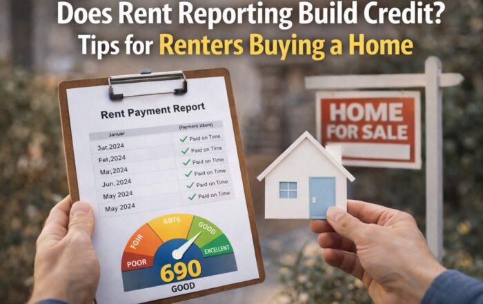 Rent payment report showing on-time payments and a good credit score, illustrating how rent reporting builds credit for renters trying to buy a home.