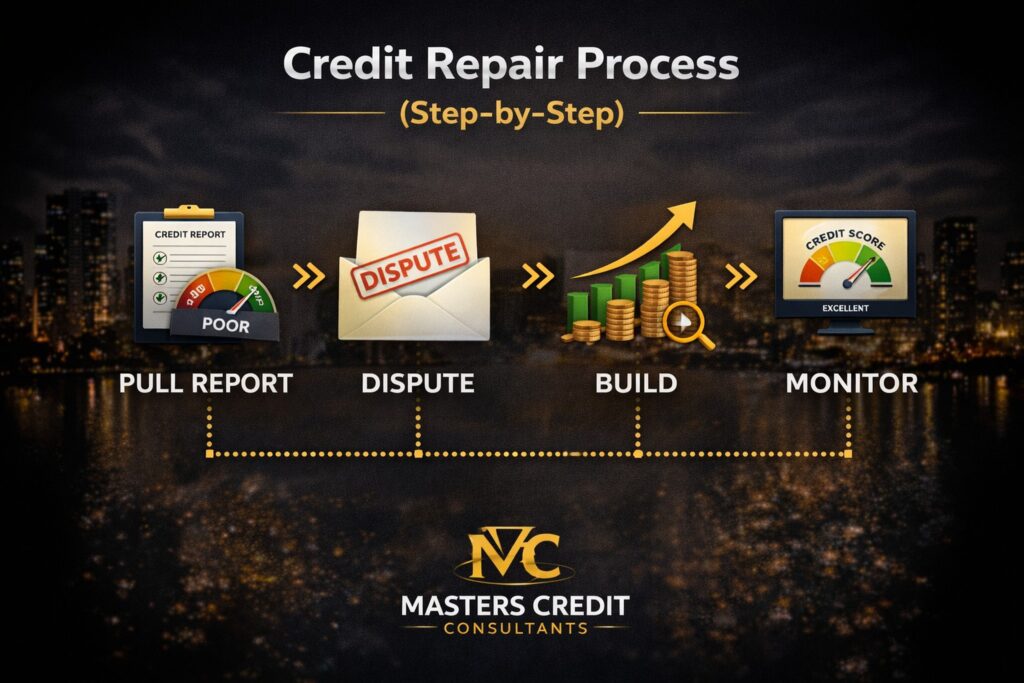 Turn credit rejection into approval with a professional credit analysis showing denied applications, credit report issues, and improvement strategy