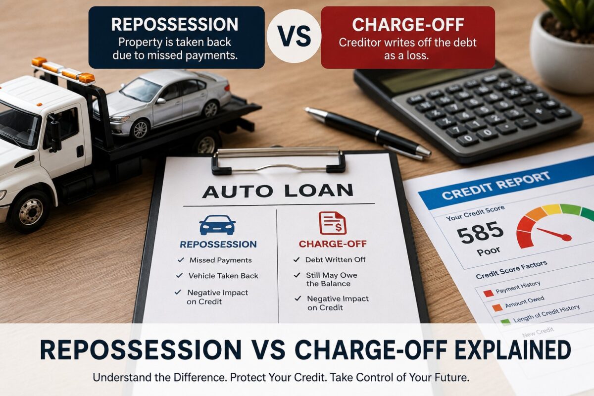 Repossession vs Charge-Off: What Hurts Your Credit More?